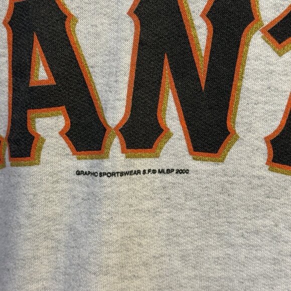 Vintage Y2K San Francisco Giants Hoodie Size Small 21x23 2000s - Picture 4 of 16